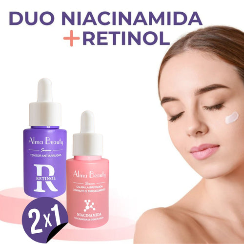 REVITALIZA CON EL DUO PERFECTO: NIACINAMIDA + RETINOL: 2X1 OFERTA ESPECIAL