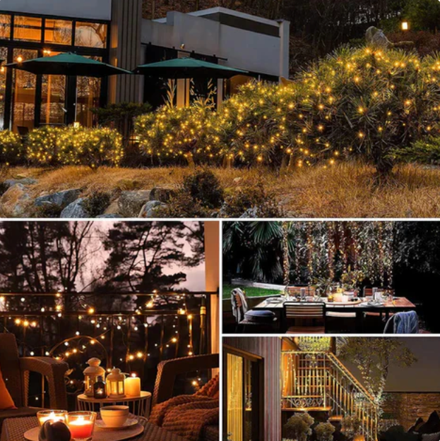 🌟🎄GUIRNALDA NAVIDEÑA SOLAR DE LUCES LED (20 Metros)🎄🌟
