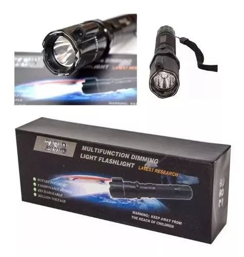 PowerLumi® Linterna LED 🔦con Función Taser ⚡: Potencia y Seguridad en un Solo Equipo 🤺
