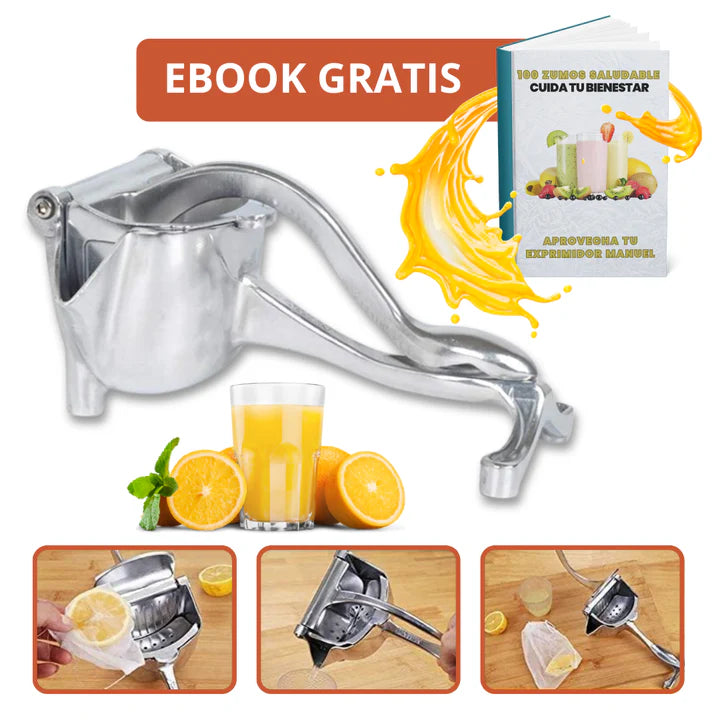 EXPRIMIDOR DE ZUMOS + EBOOK CON 100 ZUMOS SALUDABLES
