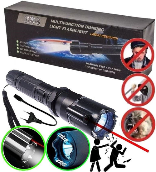 PowerLumi® Linterna LED 🔦con Función Taser ⚡: Potencia y Seguridad en un Solo Equipo 🤺