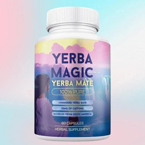 OFERTA ESPECIAL 2X1 Cápsulas 100% de yerba mate: energía limpia, salud intestinal | Cafeína natural Yerba Magic con 60 porciones