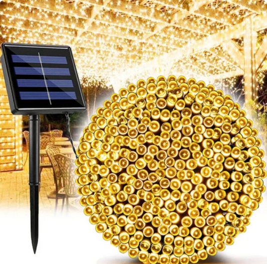 🌟🎄GUIRNALDA NAVIDEÑA SOLAR DE LUCES LED (20 Metros)🎄🌟